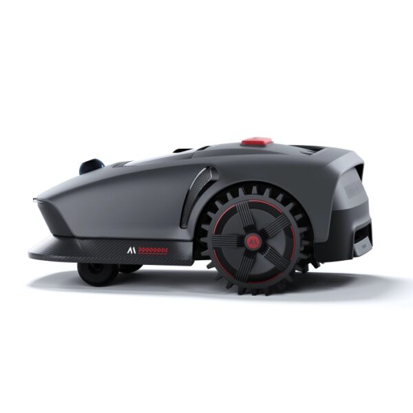 Dreame Mova robot rasaerba: Robot tagliaerba senza fili grigio con ruote off-road fino a 1.000 m².