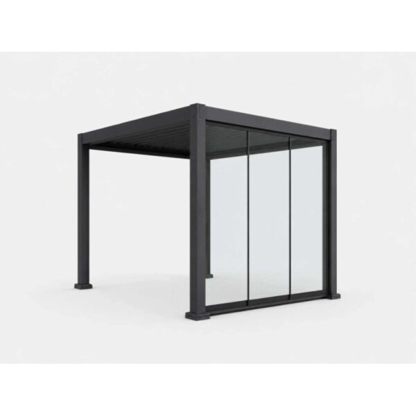 Vetrata fissa pergola Myara 3x2,5 m ardesia