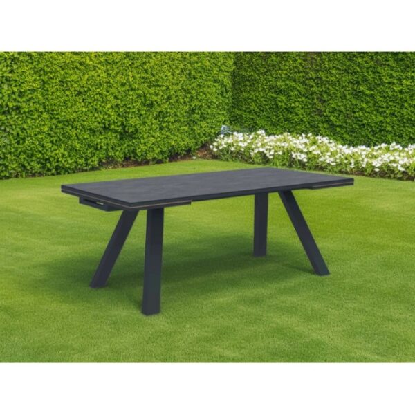Tavolo allungabile da giardino Gilroy in alluminio 200/290x100xH74 cm