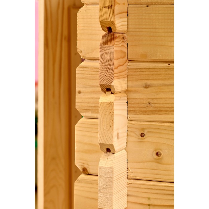Casetta da giardino in legno sp 28 mm H207xL416xP504 cm