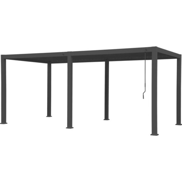 Pergola in alluminio Myara L580xP296xH250 cm antracite