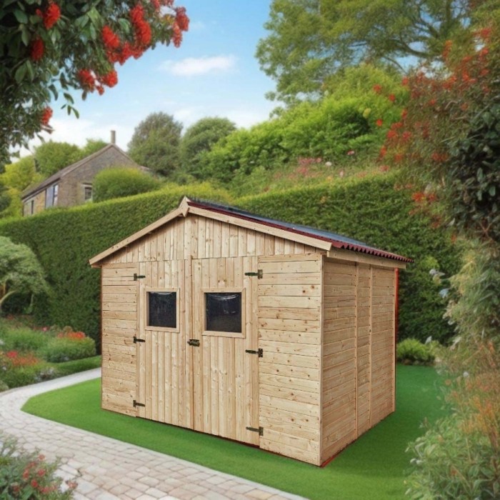 Casetta da giardino in legno sp 16 mm H226xL300xP220 cm