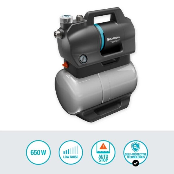 Gardena Autoclave 3000/3, pompa da giardino grigia per casa e giardino.