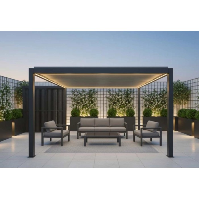 Pergola bioclimatica Quadrifoglio 400x300x254 cm