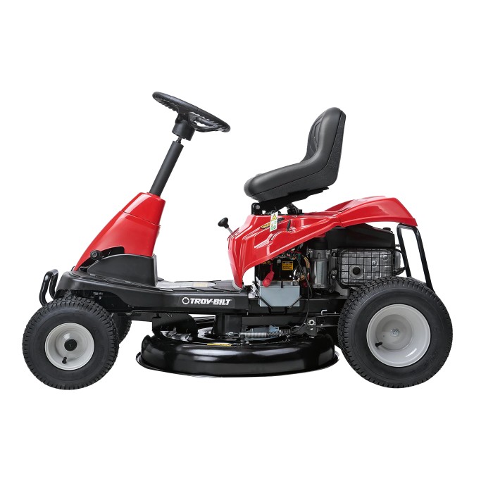 Troy-Bilt Tosaerba Rider Mini-Rider 76T-S con scarico laterale, rosso/nero.