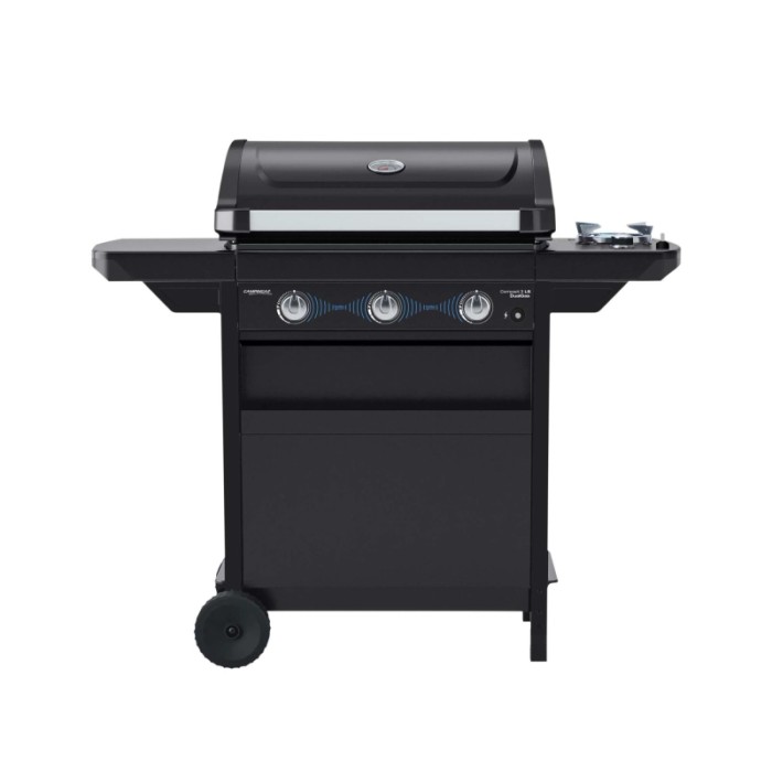 Barbecue a gas Campingaz Compact 3 LS DG 3 bruciatori 9,6 kW nero opaco