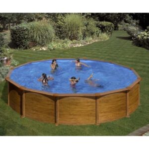 Piscina fuori terra rigida in acciaio legno Gre Ø 550 x H 132 cm