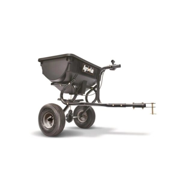 Spargitore trainato universale MTD con capacità di 39 kg per trattorini.