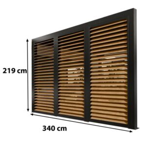 Veneziana in alluminio 360 cm simil legno 3630 e 3660