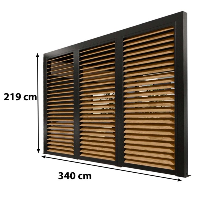 Veneziana in alluminio 360 cm simil legno 3630 e 3660