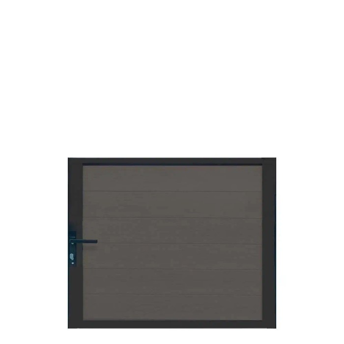 Cancello in WPC effetto liscio Antracite per pannello 90x95 cm antracite