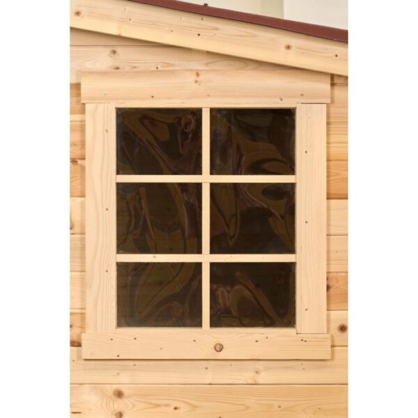 Casetta da giardino in legno sp 28 mm H207xL416xP404 cm