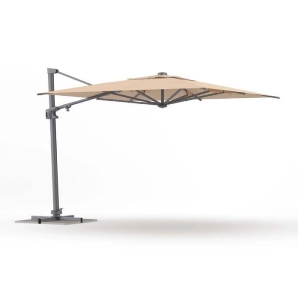 Ombrellone da giardino palo decentrato retrattile Next 3x4 m Beige