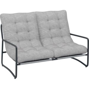 Salotto da giardino Patterson grigio chiaro 4 posti
