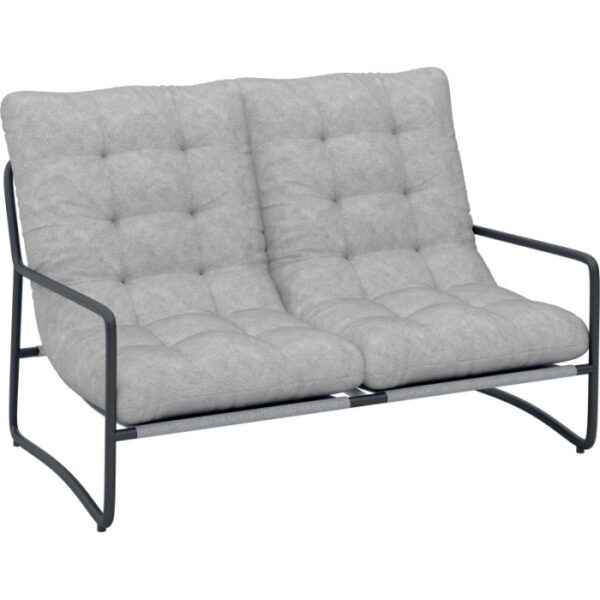 Salotto da giardino Patterson grigio chiaro 4 posti