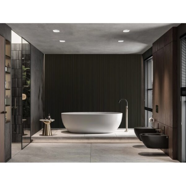 Pannello fonoassorbente decorativo alu anodiz bronzo 240x56,55x1,7 cm