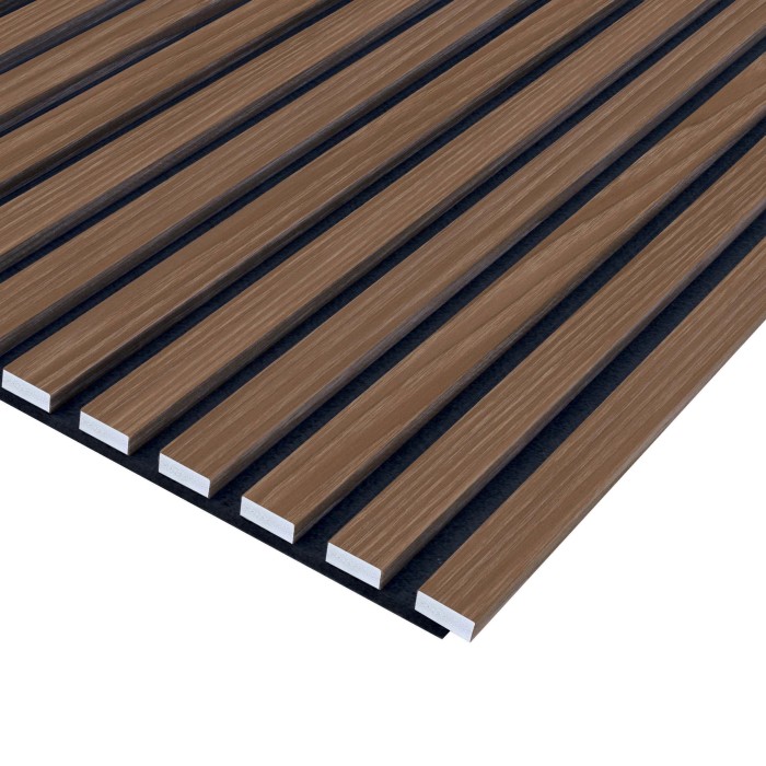 Pannello fonoassorbente decorativo PVC rovere 240x57,25x1,9 cm
