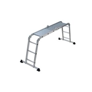 Scala/piattaforma di lavoro multifunzionale t.b.t. in alluminio.