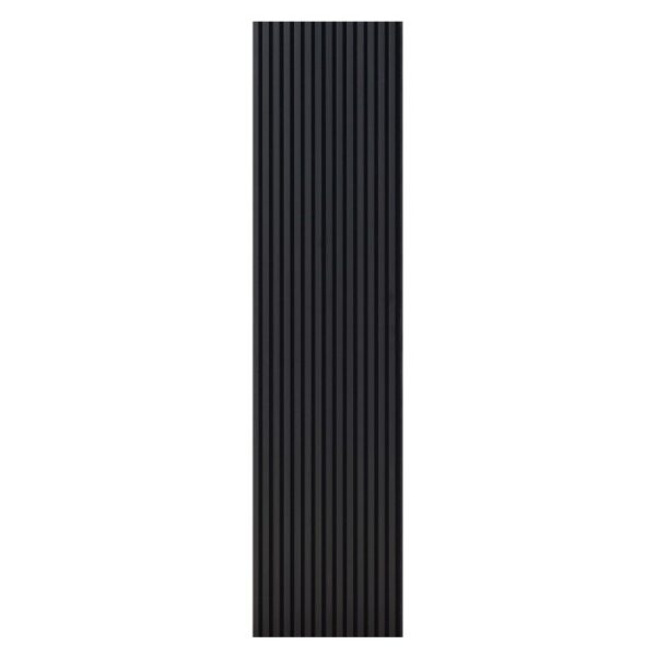 Pannello fonoassorbente decorativo alu anodiz nero 240x56,55x1,7 cm