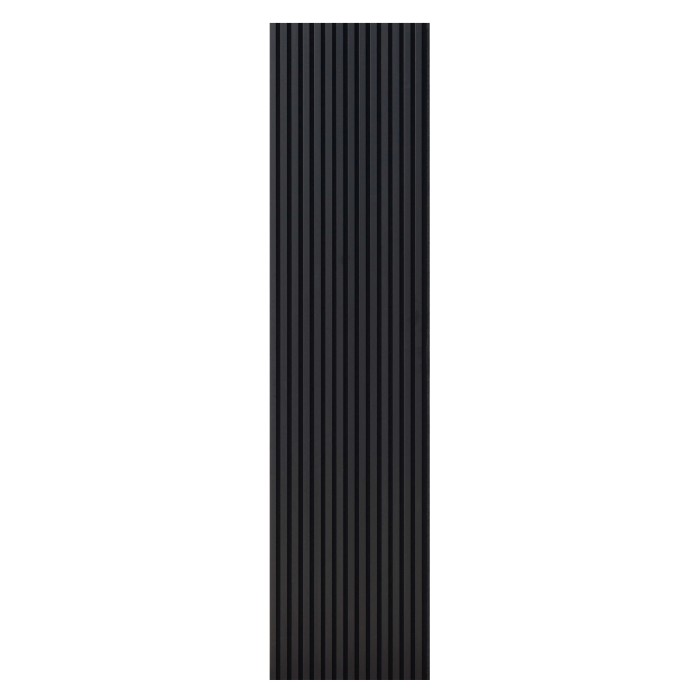 Pannello fonoassorbente decorativo alu anodiz nero 240x56,55x1,7 cm