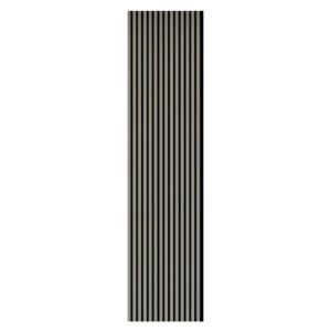 Pannello fonoassorbente decorativo alu anodiz argento 240x56,55x1,7 cm