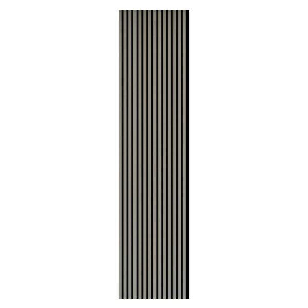 Pannello fonoassorbente decorativo alu anodiz argento 240x56,55x1,7 cm