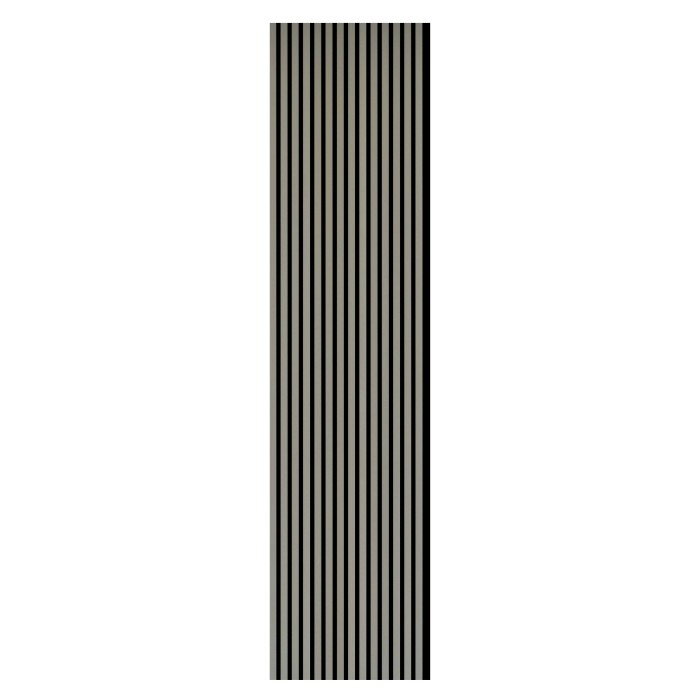 Pannello fonoassorbente decorativo alu anodiz argento 240x56,55x1,7 cm