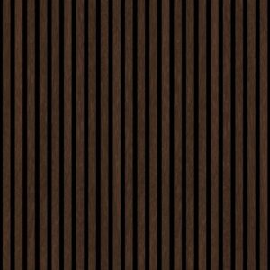 Pannello fonoassorbente decorativo PVC rovere scuro 240x57,25x1,9 cm