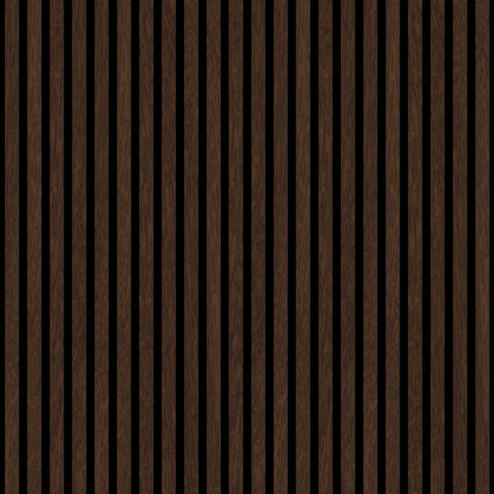 Pannello fonoassorbente decorativo PVC rovere scuro 240x57,25x1,9 cm