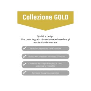 Porta a battente sinistra Giulia bianco laccato 90x210 cm