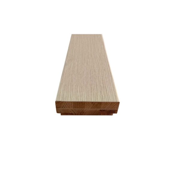 Telaio per porta in legno (t.b.t.) con aspetto legno chiaro, vista dettagliata.