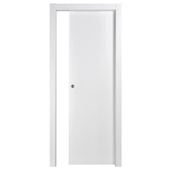 Porta interna bianca t.b.t. dal design semplice per interni.