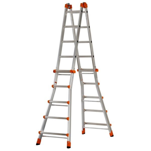 Scala t.b.t., color argento, per edilizia.