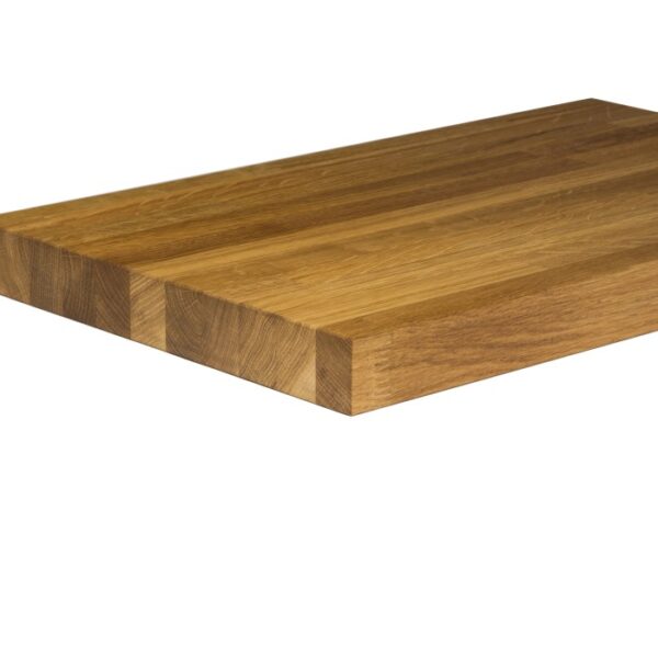 Ripiano in legno massello (t.b.t.) color legno chiaro per scaffali.