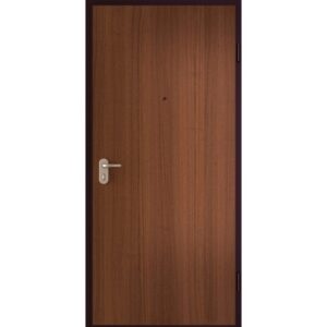 Porta blindata t.b.t. marrone con maniglia e spioncino