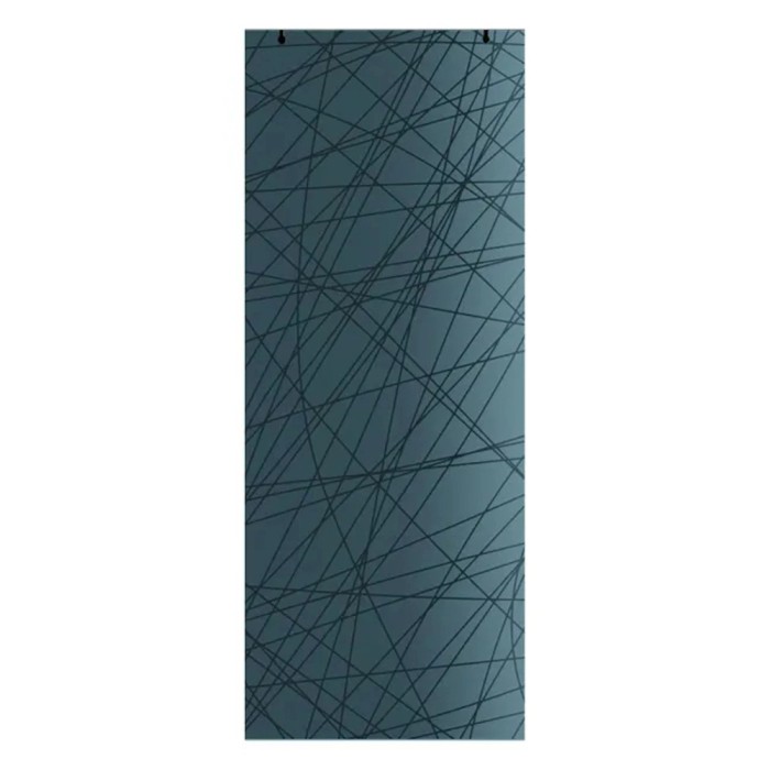 Porta in vetro t.b.t. con motivo a linee astratte.