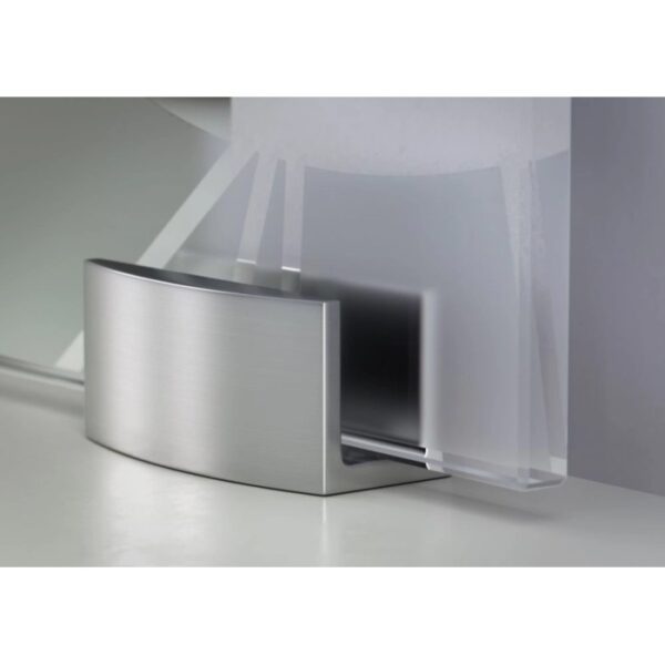 Porta scorrevole esterno muro Alu in cristallo fumè 76x0,8x215 cm
