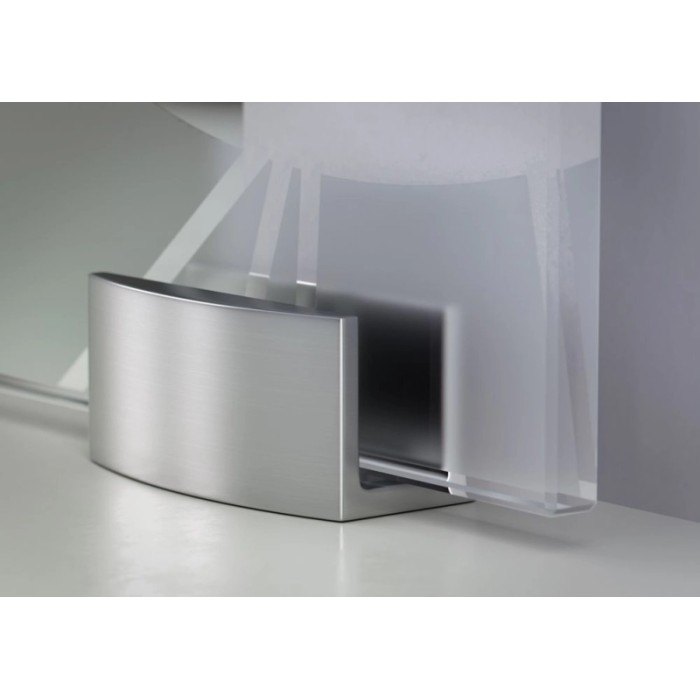 Porta scorrevole esterno muro Alu in cristallo fumè 76x0,8x215 cm