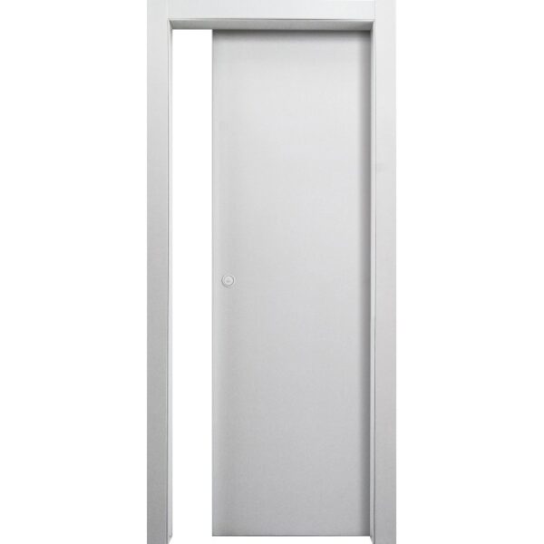 Porta interna bianca t.b.t. con telaio per interni.