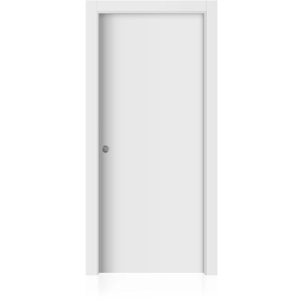 Porta interna bianca, design semplice per un'abitazione moderna.