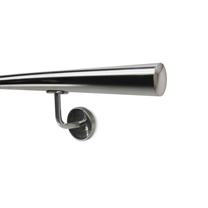 Corrimano in acciaio inox t.b.t. per scale e ringhiere.