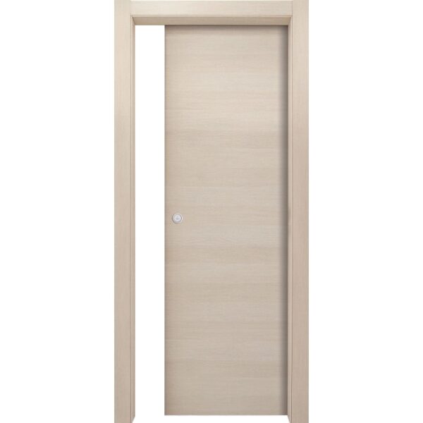 Porta interna chiara con telaio e set maniglia