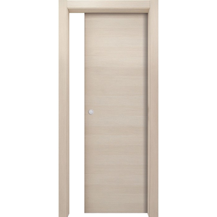 Porta interna chiara con telaio e set maniglia