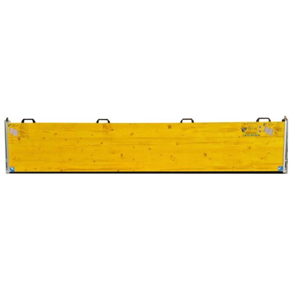 Foglio bituminoso rettangolare giallo t.b.t. con maniglie per impermeabilizzazione tetti.