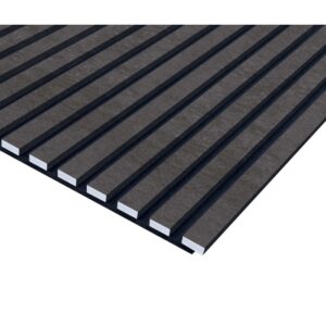 Pannello fonoassorbente decorativo PVC cemento 240x57,25x1,9 cm