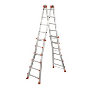 Scala t.b.t. in alluminio, autoportante per edilizia.
