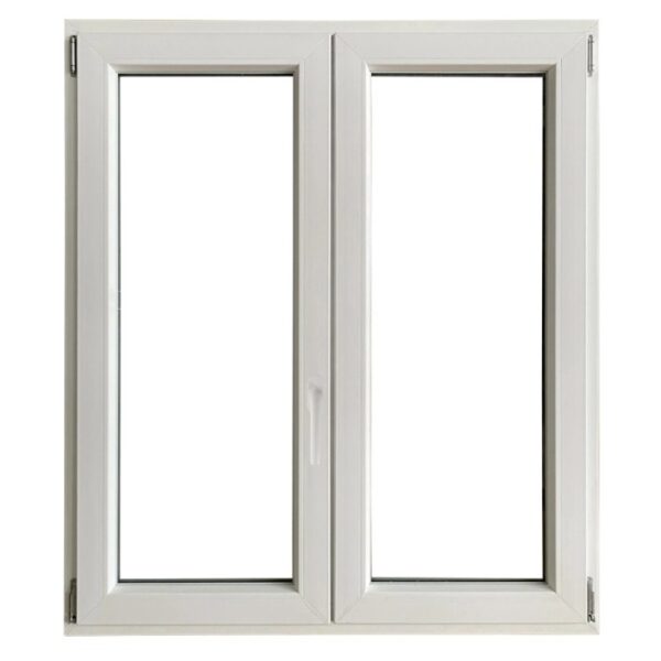 Finestra in PVC bianca a due ante per OBI.