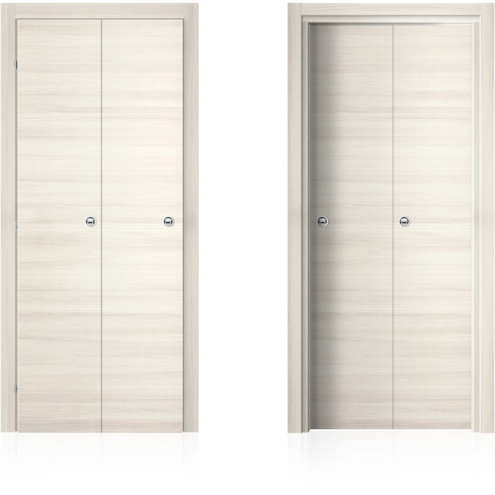 t.b.t. Porta interna, porta in legno bianco a due ante.