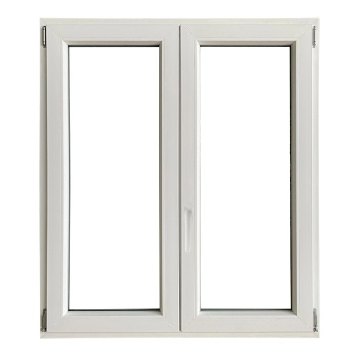 Finestra in PVC bianca a due ante per la tua casa.