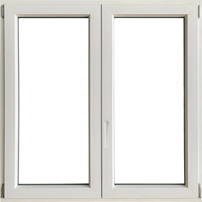 Finestra in PVC bianca a due ante per la tua casa.